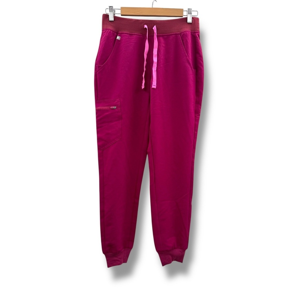 Figs NWT Zamora‎ 2.0 Jogger Scrub Pants Women's XS Petite Pink Medical Workwear